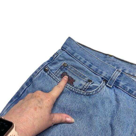 Custom Punk Emo Grunge Spiderweb Denim Jeans Sz 30x30 PLEASE READ DETAILS - Picture 3 of 11